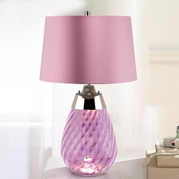 Lampka stołowa LENA SMALL LENA-TL-S-PLUM 1X7W/GU10+1x60W/E27 od Elstead Lighting