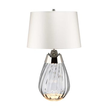 Lampka stołowa LENA SMALL LENA-TL-S-SMOKE-OWSS 1X7W/GU10+1x60W/E27 od Elstead Lighting