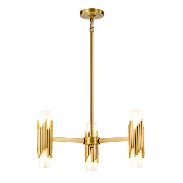 Żyrandol Marvele MARVELE6-AB-OPAL 6x40W/E14 IP20 od Elstead Lighting