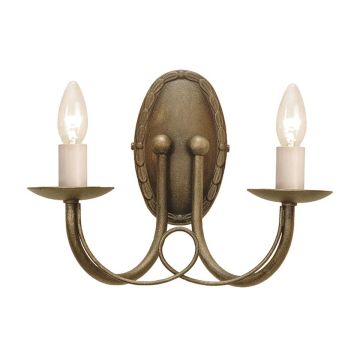 Lampa ścienna MN2 BLK/GOLD MINSTER od Elstead Lighting