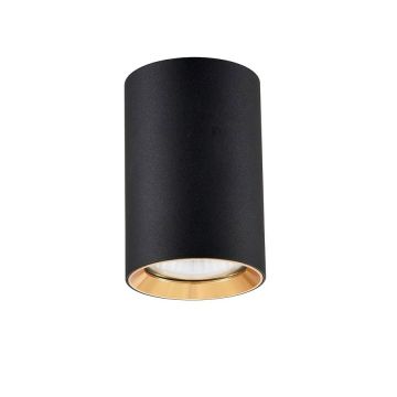Downlight natynkowy Manacor LP-232/1D - 90 BK/GD 1x50W/GU10 IP20 od Light Prestige