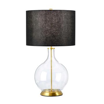 Lampa stołowa Orb ORB-CLEAR-AB-BLK 1x60W/E27 od Elstead Lighting