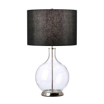 Lampa stołowa Orb ORB-CLEAR-PN-BLK 1x60W/E27 od Elstead Lighting