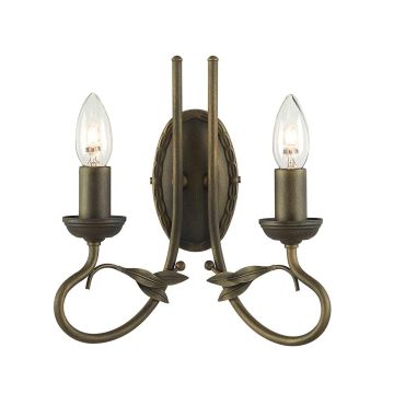 Lampa ścienna OV2 BLK/GOLD OLIVIA od Elstead Lighting