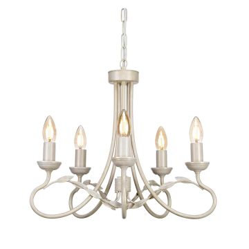 Żyrandol OV5 IVORY/GOLD OLIVIA od ELSTEAD LIGHTING