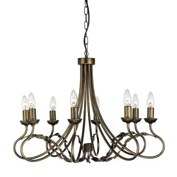 Żyrandol OV8 BLK/GOLD OLIVIA od ELSTEAD LIGHTING