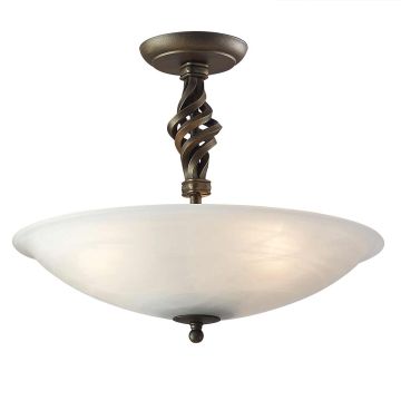 Plafon PB/SF/A BLK/GOLD PEMBROKE od ELSTEAD LIGHTING