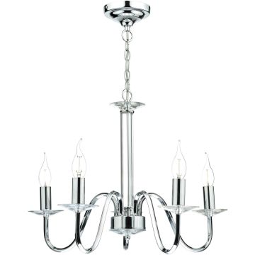 Żyrandol Pique PIQ0550 5x40w/e14 ip20 od Dar Lighting