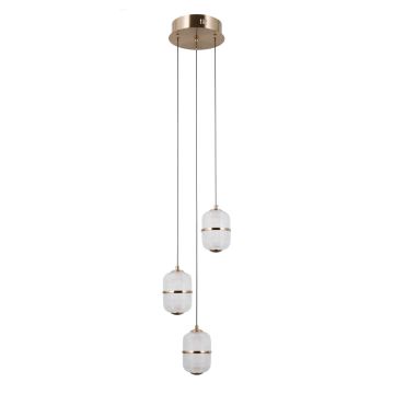 Lampa wisząca Alani PND-34375-3-HBR 3000K 3x15W/LED 1170lm IP20 od Italux