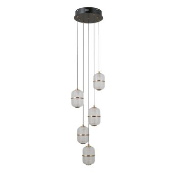 Lampa wisząca Alani PND-34375-5-BK 3000K 5x28W/LED 2184lm IP20 od Italux