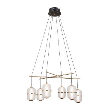 Lampa wisząca Alani PND-34375-6-BK 3000K 6x32W/LED 2496lm IP20 od Italux