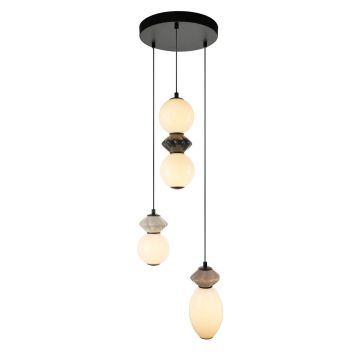 Lampa wisząca Balos PND-94921-4R-BK 3000K 1x19W/LED 1400lm IP20 od Italux
