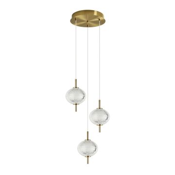 Lampa wisząca Corado PND-81418-3-BK-GD 3000K 1x12W/LED 1084lm IP20 od Italux