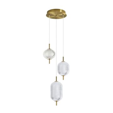 Lampa wisząca Corado PND-81438-3-GD 3000K 1x23W/LED 2104lm IP20 od Italux