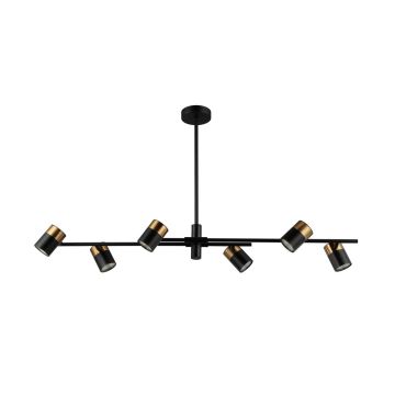 Lampa sufitowa Elice PND-58892-6-BK-BRO 6x35W/GU10 IP20 od Italux