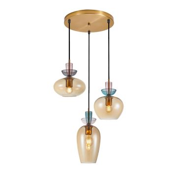 Lampa wisząca Fanda PND-31882-3A-GD-AMB 3x40W/E27 IP20 od Italux