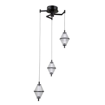 Lampa wisząca Fuente PND-34395-3-BK 3000K 3x15W/LED 1108lm IP20 od Italux