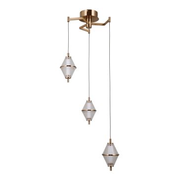 Lampa wisząca Fuente PND-34395-3-HBR 3000K 3x15W/LED 1108lm IP20 od Italux