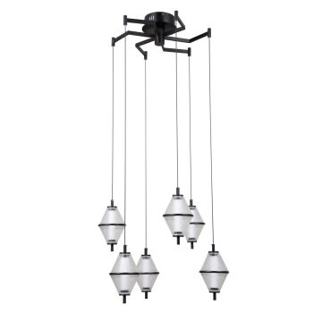Lampa wisząca Fuente PND-34395-6-BK 3000K 6x30W/LED 1795lm IP20 od Italux