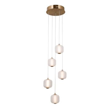 Lampa wisząca Ganti PND-34362-5-HBR-OPAL 3000K 5x12W/LED 1300lm IP20 od Italux
