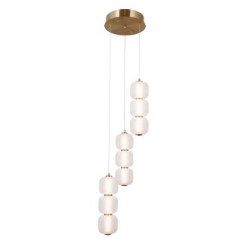 Lampa wisząca Ganti PND-34362-9-HBR-OPAL 3000K 3x20W/LED 2170lm IP20 od Italux