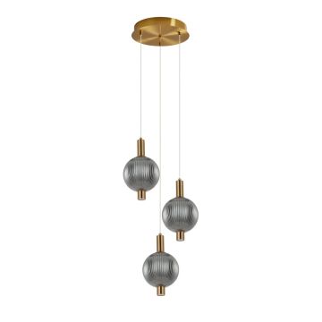Lampa wisząca Lenti PND-83631-3-BRO-SG 3000K 1x18W/LED 720lm IP20 od Italux