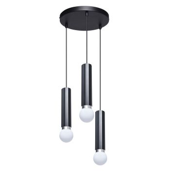 Lampa wisząca Macera PND-33849-3R-BK 3x40W/E27 IP20 od Italux