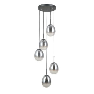 Lampa wisząca Meolo PND-40825-5-BK 5x40W/E14 IP20 od Italux