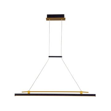 Lampa wisząca Merlot PND-54638F-16W-3K-BK-GD 3000K 1x16W/LED 560lm IP20 od Italux