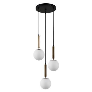 Lampa wisząca Ravena PND-2324-3A GD+OPAL 3x10W/E27 IP20 od Italux