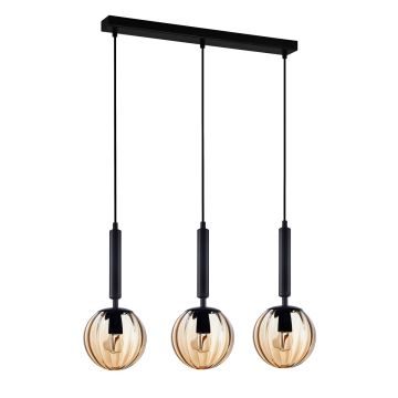 Lampa wisząca Ravena PND-2324-3L BK+AMB 3x10W/E27 IP20 od Italux