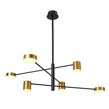 Lampa wisząca Remdal PND-16374-6-BK-GD-4K 4000K 36W/LED 2700lm IP20 od Italux