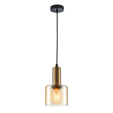 Lampa wisząca Santia PND-65342-1-BRO+AMB 1x40W/E27 IP20 od Italux