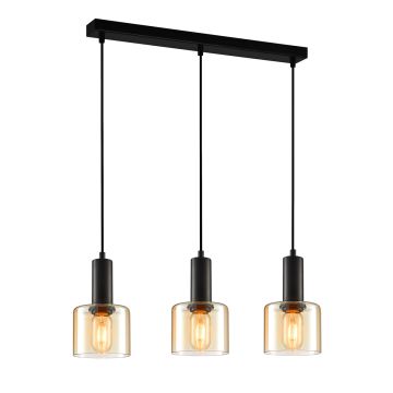 Lampa wisząca Santia PND-65342-3-BK+AMB 3x40W/E27 IP20 od Italux