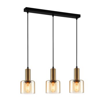 Lampa wisząca Santia PND-65342-3-BRO+AMB 3x40W/E27 IP20 od Italux