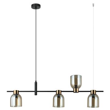 Lampa wisząca Servio PND-66892-4-BK-AMB 3x40W/E14 IP20 od Italux