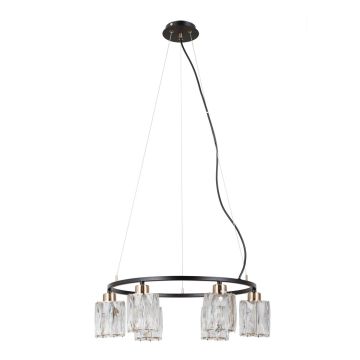 Lampa wisząca Simona PND-40814-6-BK-HBR 6x40W/E14 IP20 od Italux