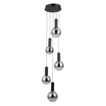 Lampa wisząca Strela PND-34378-5S-BK 3000K 5x25W/LED 1450lm IP20 od Italux
