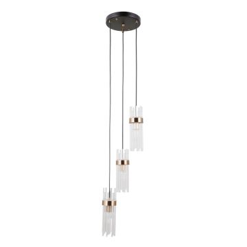 Lampa wisząca Taraso PND-40760-3-BK-HBR 3x40W/E14 IP20 od Italux