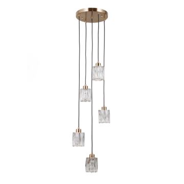 Lampa wisząca Torno PND-40813-5R-HBR 5x40W/E14 IP20 od Italux