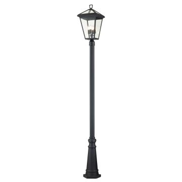 Słup oświetleniowy Alford Place QN-ALFORD-PLACE5-L-MB 4x40W/E14 IP44 od Quintiesse