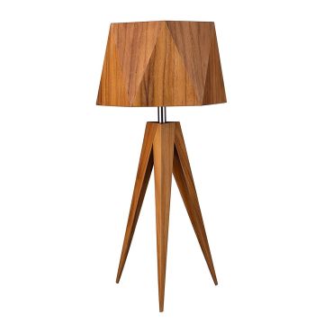 Lampa stołowa Angular QN-ANGULAR-TL-TEAK 1x40W/E27 IP20 od Quintiesse
