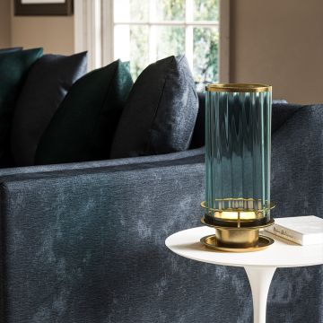 Lampka stołowa Arno QN-ARNO-GREEN-AB 1x9W/GX53 od Quintiesse
