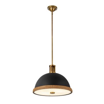 Lampa wisząca Doral QN-DORAL-P-M-BK 2x60W/E27 IP20 od Quintiesse