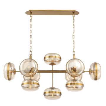 Lampa wisząca Nottingham QN-NOTTINGHAM-10LP-AB 10x40W/E27 IP20 od Quintiesse