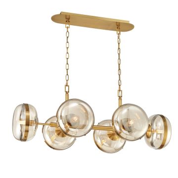 Lampa wisząca Nottingham QN-NOTTINGHAM-6LP-AB 6x40W/E27 IP20 od Quintiesse