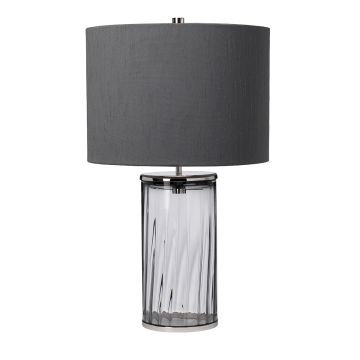 Lampka stołowa Reno QN-RENO-SMOKE-PN 1x60W/E27 od Quintiesse