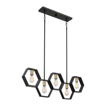 Lampa wisząca Bismarck QZ-BISMARCK-ISLE-EK 5x60W/E27 od Quoizel