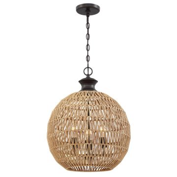 Lampa wisząca Casablanca QZ-CASABLANCA-3P-PBZ 3x60W/E27 IP20 od Quoizel
