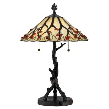 Lampa stołowa Whispering QZ-WHISPERING-TL-VB 2x60W/E27 IP20 od Quoizel